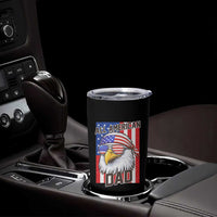 All American Dad 4th of July Tumbler Cup Daddy Eagle USA