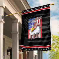All American Dad 4th of July Patriotic Garden Flag Daddy Eagle USA