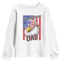 All American Dad 4th of July Youth Sweatshirt Daddy Eagle USA