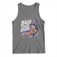 Bass Dad Ever Fishing Tank Top Patriotic Dad Birthday 4th Of July Gifts