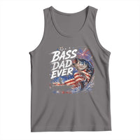 Bass Dad Ever Fishing Tank Top Patriotic Dad Birthday 4th Of July Gifts