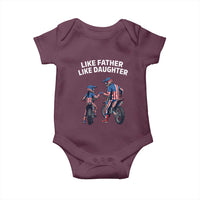 Like Father Daughter Dirt Bike Baby Onesie Cute Matching Motocross Gift Father's Day