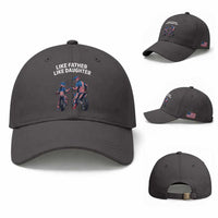 Like Father Daughter Dirt Bike Baseball Cap Cute Matching Motocross Gift Father's Day