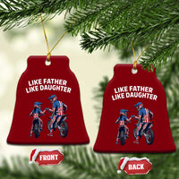 Like Father Daughter Dirt Bike Ceramic Ornament Cute Matching Motocross Gift Father's Day