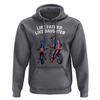 Like Father Daughter Dirt Bike Hoodie Cute Matching Motocross Gift Father's Day