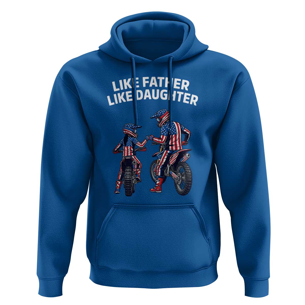 Like Father Daughter Dirt Bike Hoodie Cute Matching Motocross Gift Father's Day