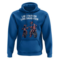 Like Father Daughter Dirt Bike Hoodie Cute Matching Motocross Gift Father's Day