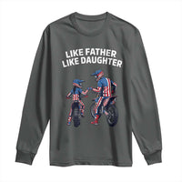 Like Father Daughter Dirt Bike Long Sleeve Shirt Cute Matching Motocross Gift Father's Day