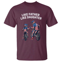 Like Father Daughter Dirt Bike T Shirt Cute Matching Motocross Gift Father's Day