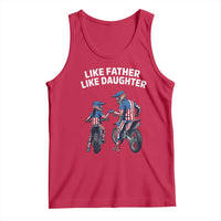 Like Father Daughter Dirt Bike Tank Top Cute Matching Motocross Gift Father's Day