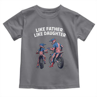 Like Father Daughter Dirt Bike Toddler T Shirt Cute Matching Motocross Gift Father's Day