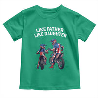 Like Father Daughter Dirt Bike Toddler T Shirt Cute Matching Motocross Gift Father's Day