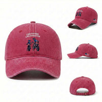 Like Father Daughter Dirt Bike Washed Cotton Baseball Cap Cute Matching Motocross Gift Father's Day