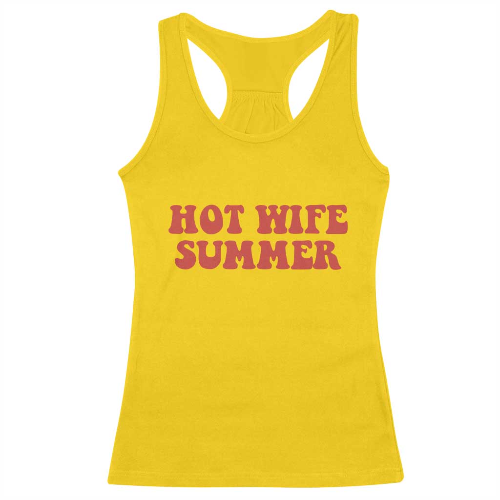 Hot Wife Summer Racerback Tank Top Funny Newlywed