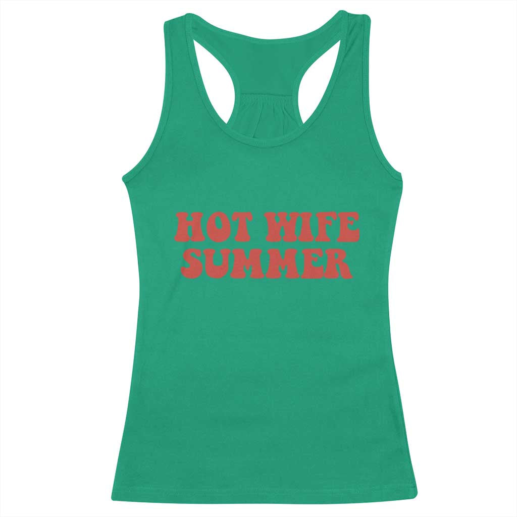 Hot Wife Summer Racerback Tank Top Funny Newlywed