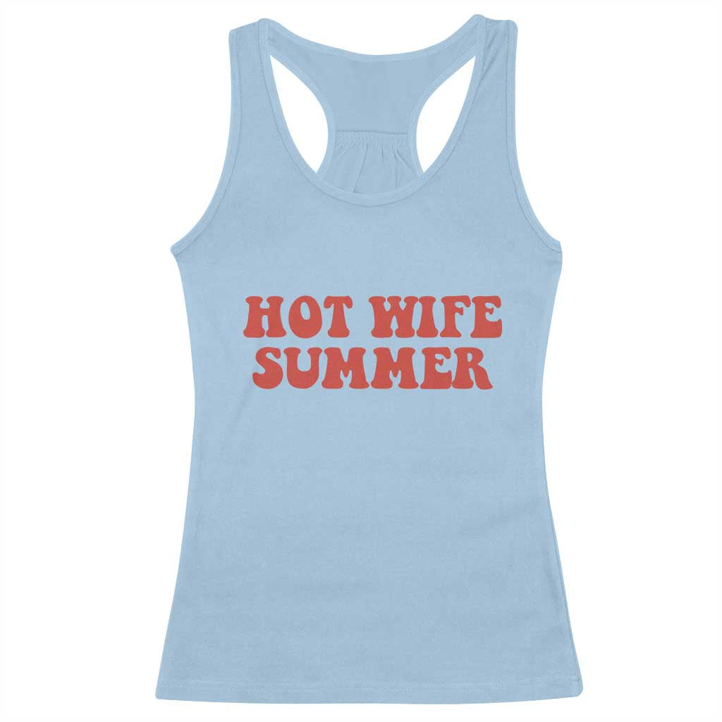 Hot Wife Summer Racerback Tank Top Funny Newlywed