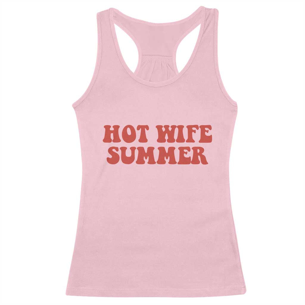 Hot Wife Summer Racerback Tank Top Funny Newlywed