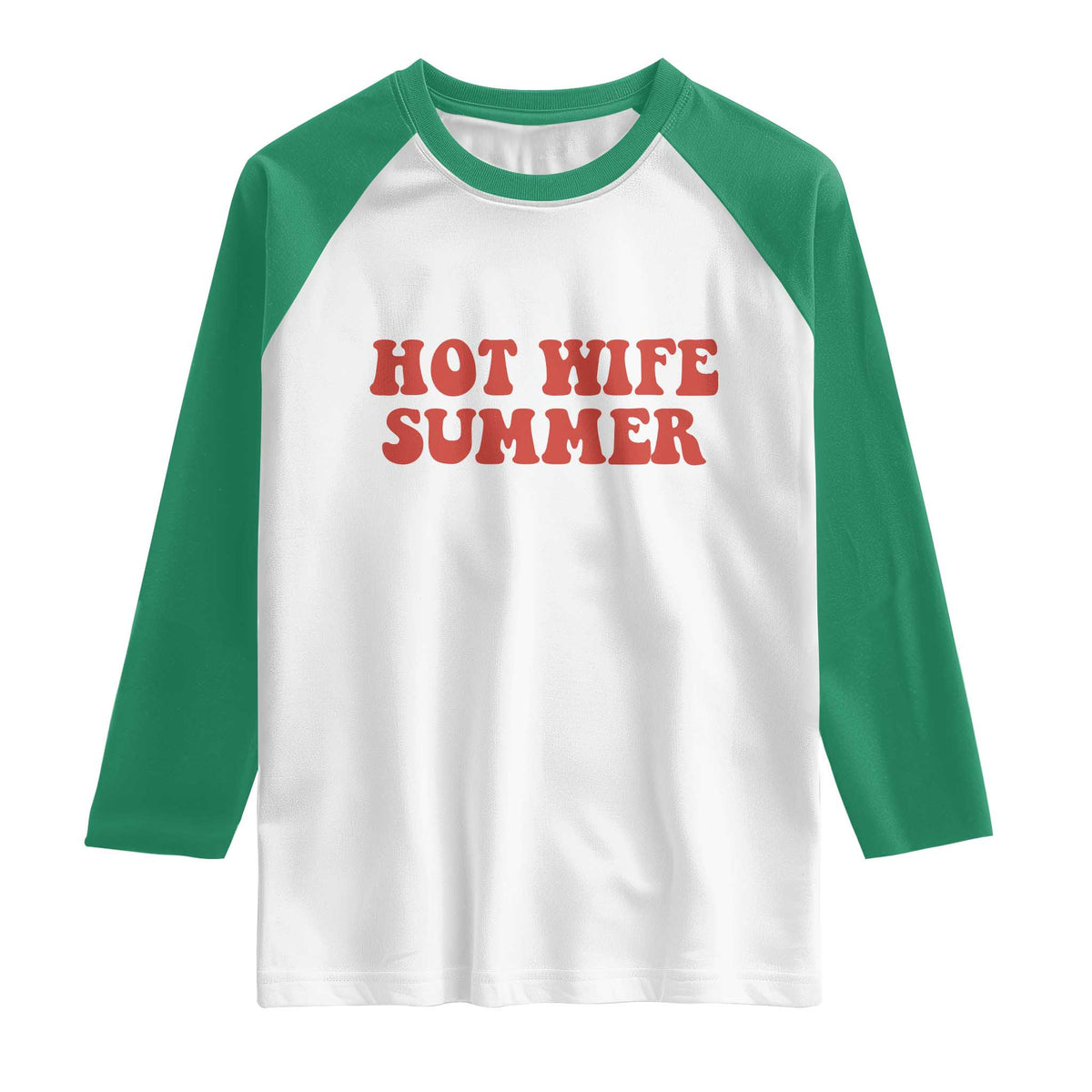 Hot Wife Summer Raglan Shirt Funny Newlywed