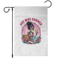 Hot Wife Summer Garden Flag Funny Newlywed Skeleton