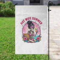 Hot Wife Summer Garden Flag Funny Newlywed Skeleton