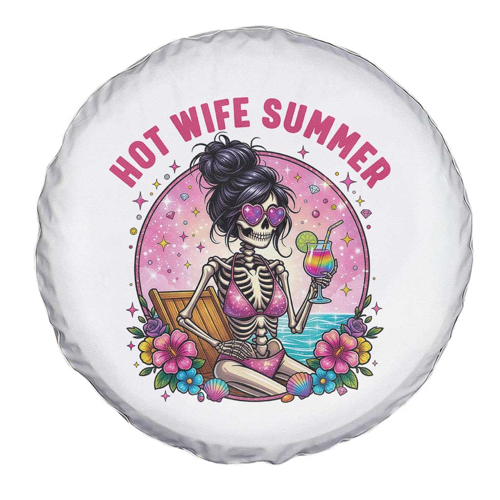 Hot Wife Summer Spare Tire Cover Funny Newlywed Skeleton