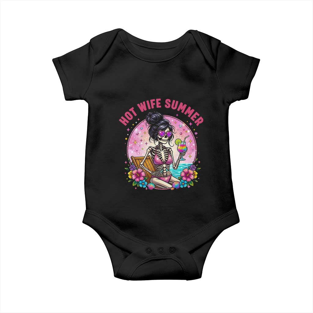 Hot Wife Summer Baby Onesie Funny Newlywed Skeleton