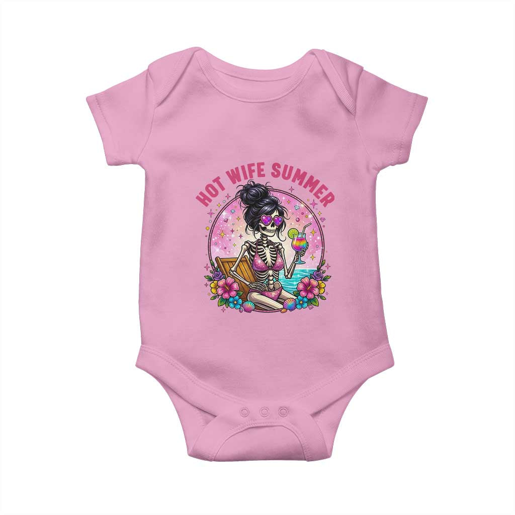Hot Wife Summer Baby Onesie Funny Newlywed Skeleton