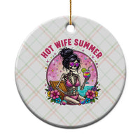Hot Wife Summer Ceramic Ornament Funny Newlywed Skeleton