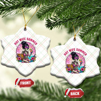 Hot Wife Summer Ceramic Ornament Funny Newlywed Skeleton