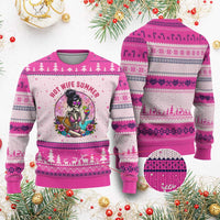 Hot Wife Summer Ugly Christmas Sweater Funny Newlywed Skeleton