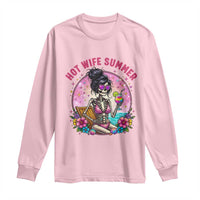 Hot Wife Summer Long Sleeve Shirt Funny Newlywed Skeleton