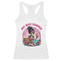 Hot Wife Summer Racerback Tank Top Funny Newlywed Skeleton