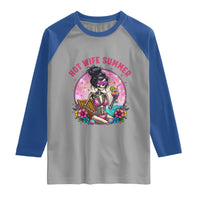 Hot Wife Summer Raglan Shirt Funny Newlywed Skeleton