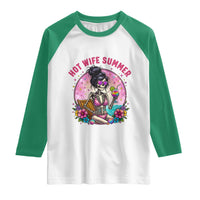 Hot Wife Summer Raglan Shirt Funny Newlywed Skeleton