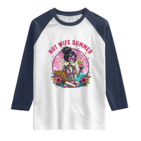 Hot Wife Summer Raglan Shirt Funny Newlywed Skeleton