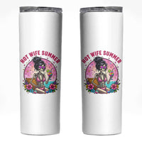 Hot Wife Summer Skinny Tumbler Funny Newlywed Skeleton