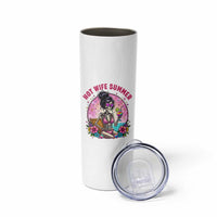 Hot Wife Summer Skinny Tumbler Funny Newlywed Skeleton