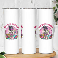 Hot Wife Summer Skinny Tumbler Funny Newlywed Skeleton