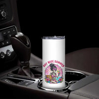 Hot Wife Summer Skinny Tumbler Funny Newlywed Skeleton