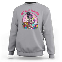 Hot Wife Summer Sweatshirt Funny Newlywed Skeleton