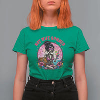 Hot Wife Summer T Shirt For Women Funny Newlywed Skeleton