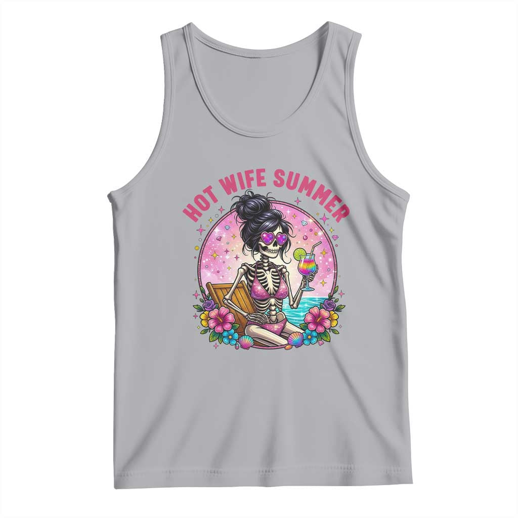 Hot Wife Summer Tank Top Funny Newlywed Skeleton