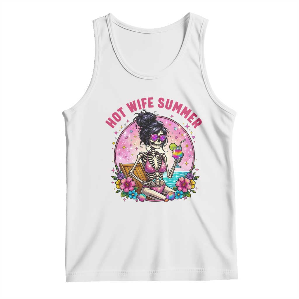 Hot Wife Summer Tank Top Funny Newlywed Skeleton