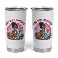 Hot Wife Summer Tumbler Cup Funny Newlywed Skeleton