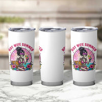 Hot Wife Summer Tumbler Cup Funny Newlywed Skeleton