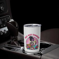 Hot Wife Summer Tumbler Cup Funny Newlywed Skeleton