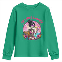 Hot Wife Summer Youth Sweatshirt Funny Newlywed Skeleton