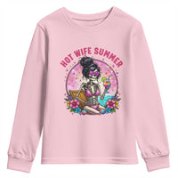 Hot Wife Summer Youth Sweatshirt Funny Newlywed Skeleton