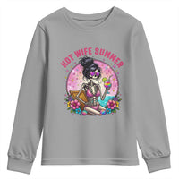 Hot Wife Summer Youth Sweatshirt Funny Newlywed Skeleton