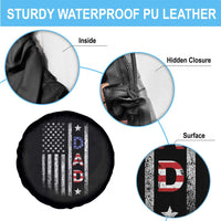 USA Patriotic Dad Spare Tire Cover Father's Day American Flag 4th of July